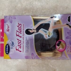 Dr. Scholl's Fast Flats Foldable Flats Black Size 5-6